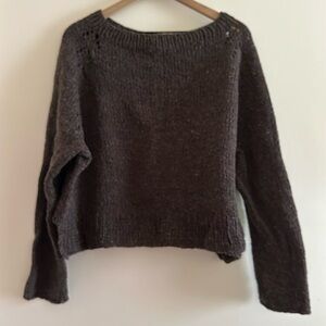 hand knit wool felix jumper